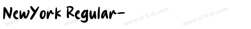 NewYork Regular字体转换
